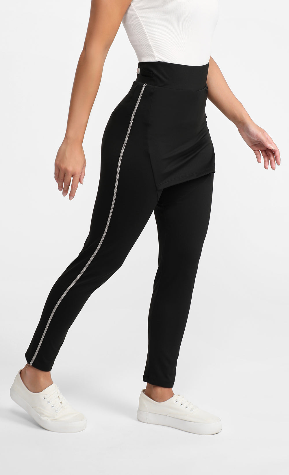 Attached Skirt Swim Leggings in Black – LILIT. Store