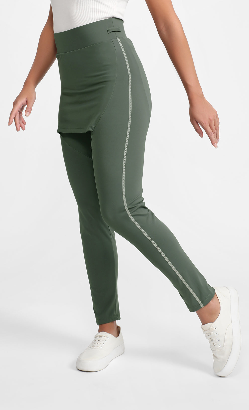 Attached Skirt Swim Leggings in Dusty Sage – LILIT. Store