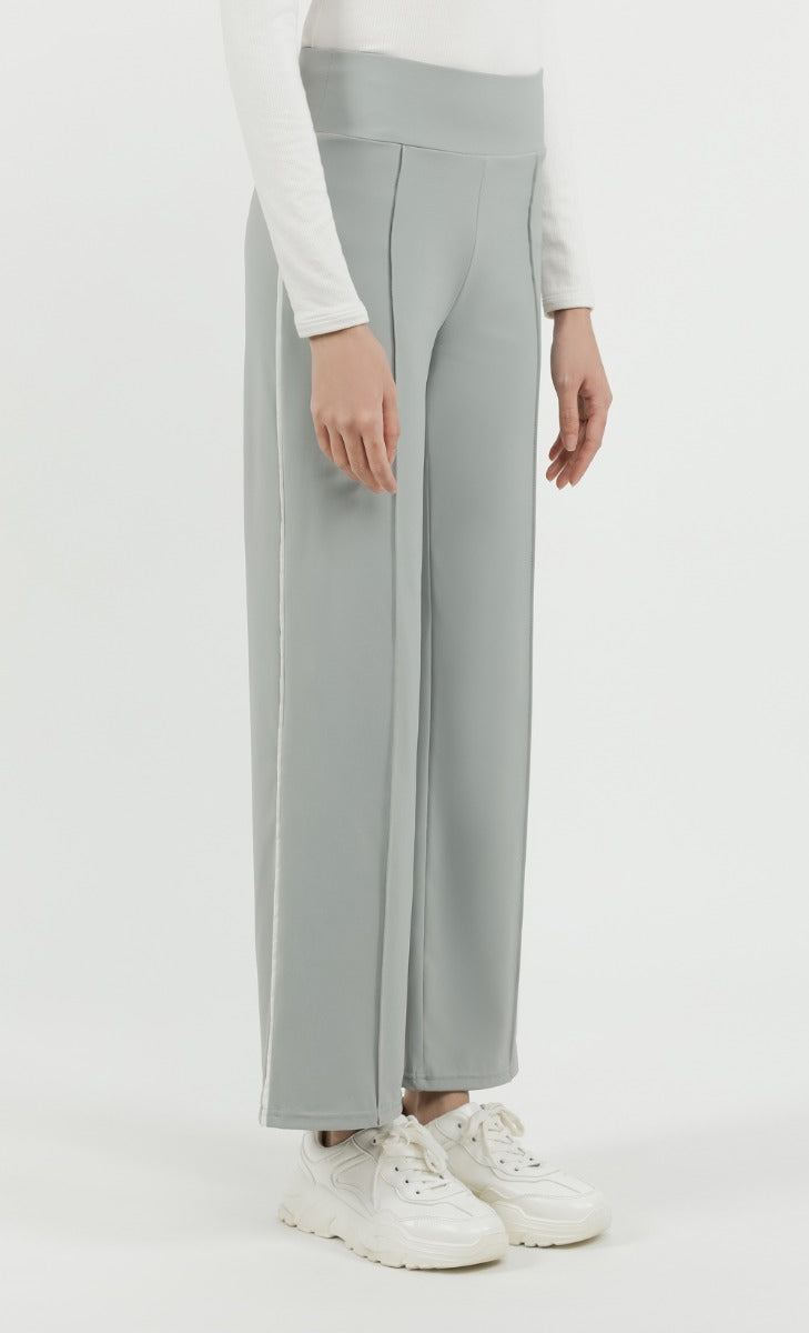 High waist reflective trousers top