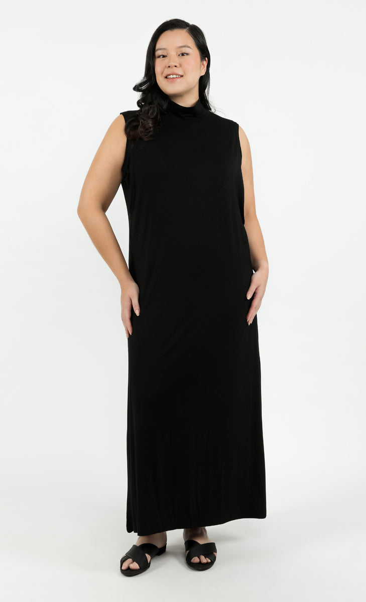 Sleeveless With Opening Dress in Black LILIT. Store