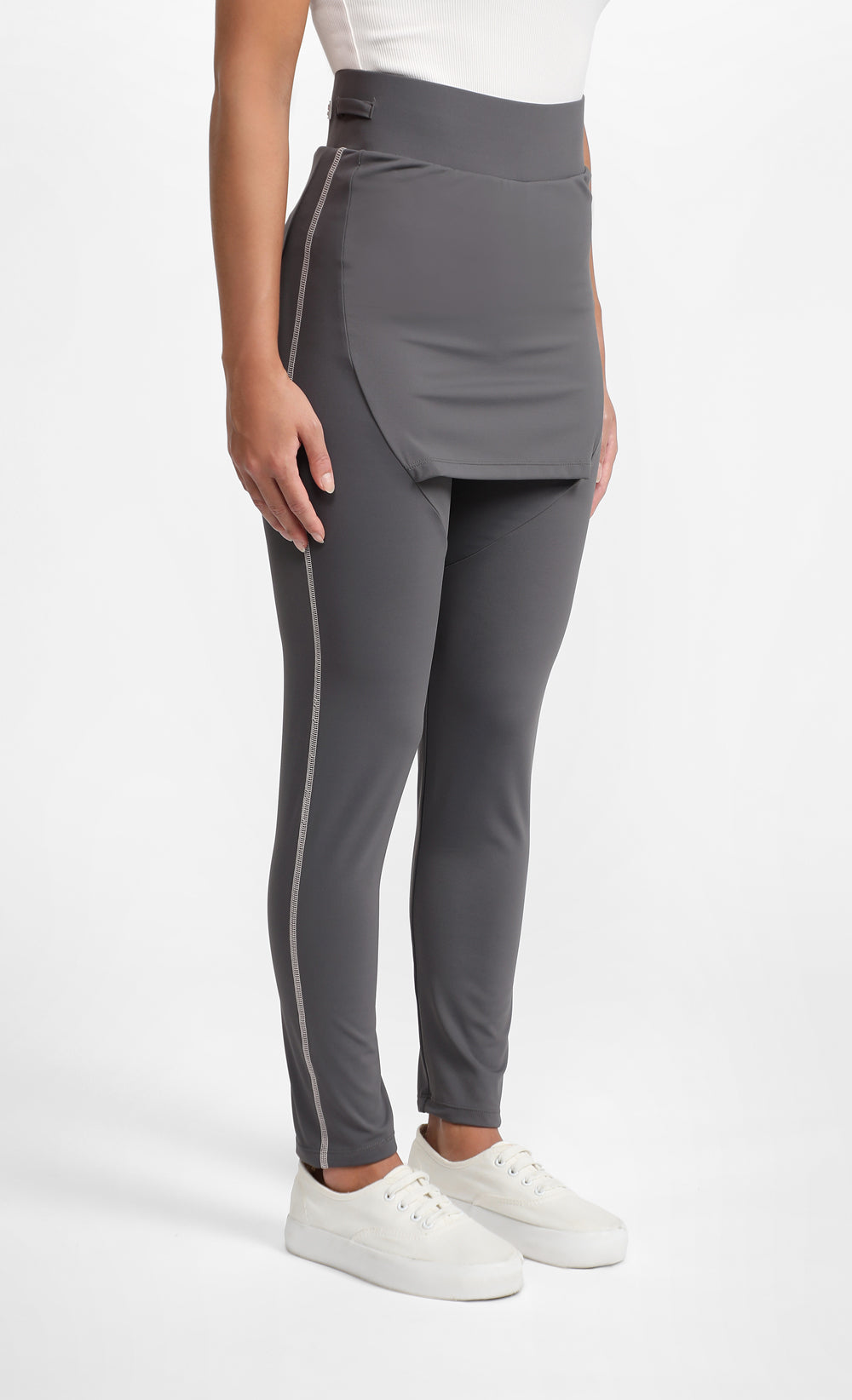Attached Skirt Swim Leggings in Dark Grey – LILIT. Store