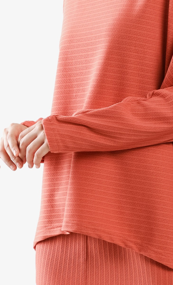 Textured knit top hotsell