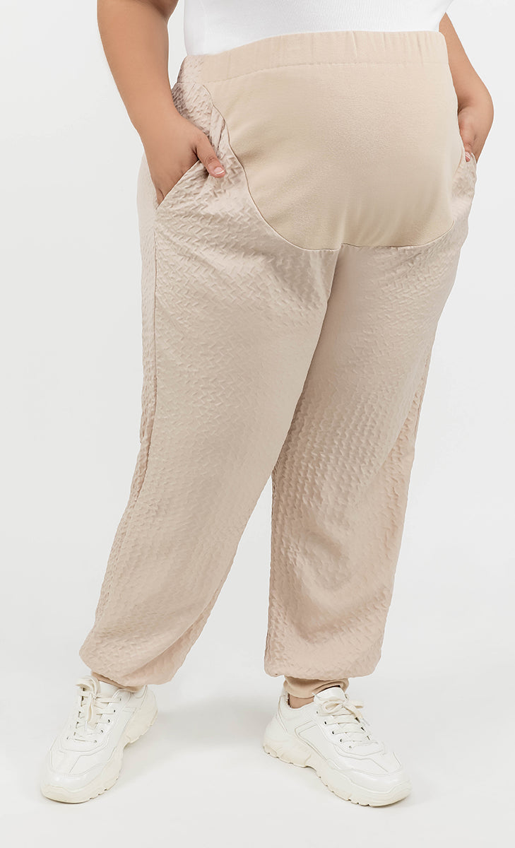 MAMA Jogger Pants in Nude