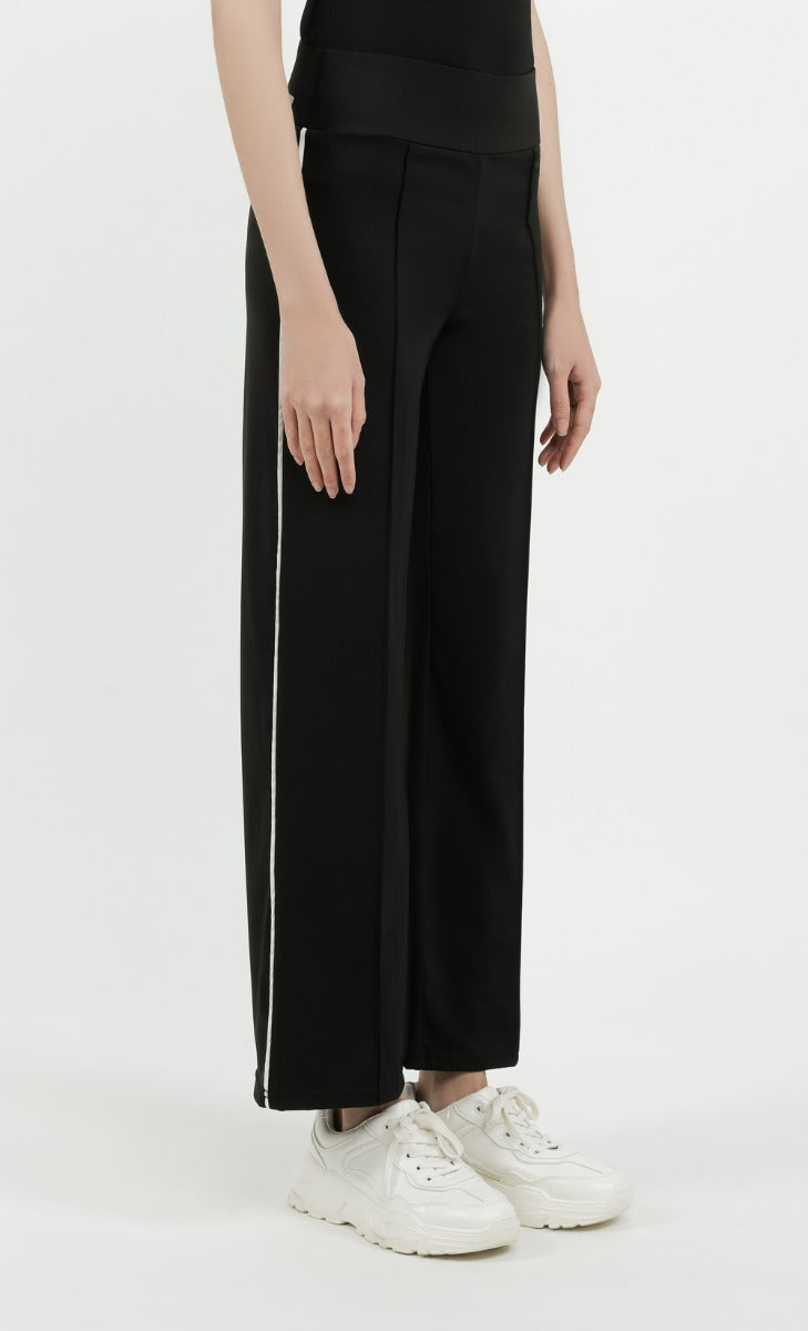 Reflective Loose Fit Pants in Black